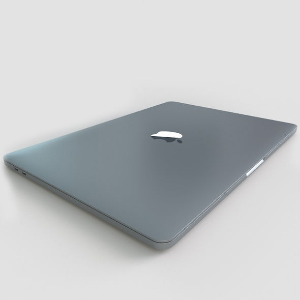 Apple MacBook Pro 13 Touch Bar  Low-poly 3D model_6