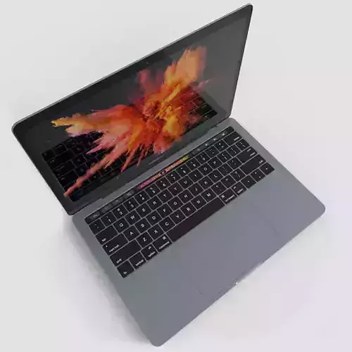 Apple MacBook Pro 13 Touch Bar  Low-poly 3D model