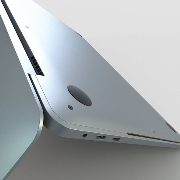 Apple MacBook Pro 13 Touch Bar  Low-poly 3D model_5