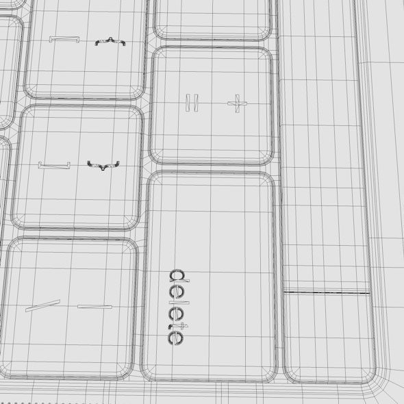 Apple MacBook Pro 13 Touch Bar  Low-poly 3D model_11