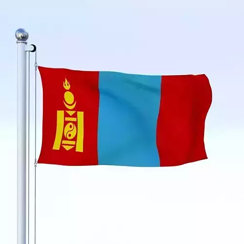 Animated Mongolia Flag