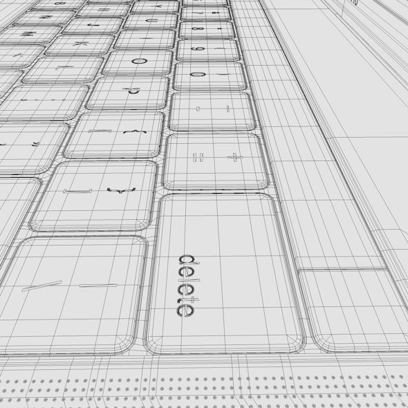 Apple MacBook Pro 15 Touch Bar  Low-poly 3D model_10