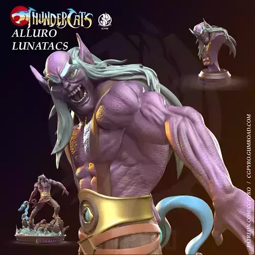  Alluro Lunatacs Thundercats STL files 3D printing  CG Pyro