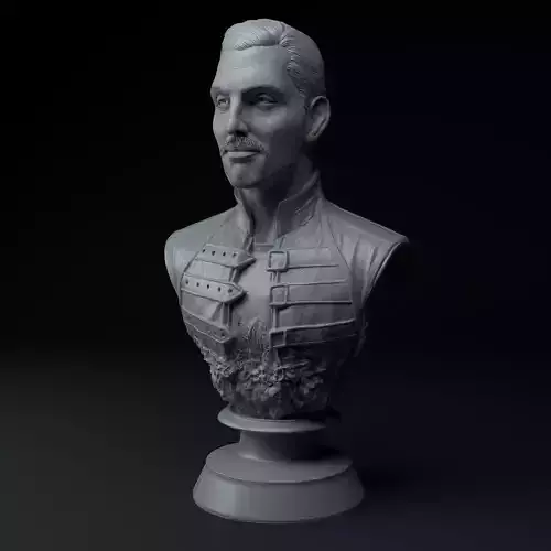 Freddie Mercury Queen Wembley Edition Premium 3D Bust STL