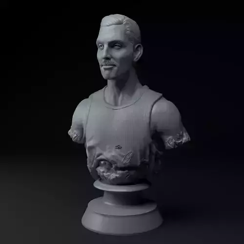 Freddie Mercury Queen Live Aid Edition Premium 3D Bust STL