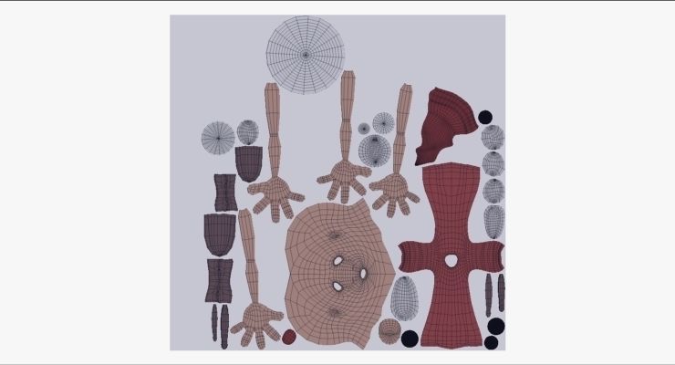 Dwarf wizard Low-poly 3D model_9