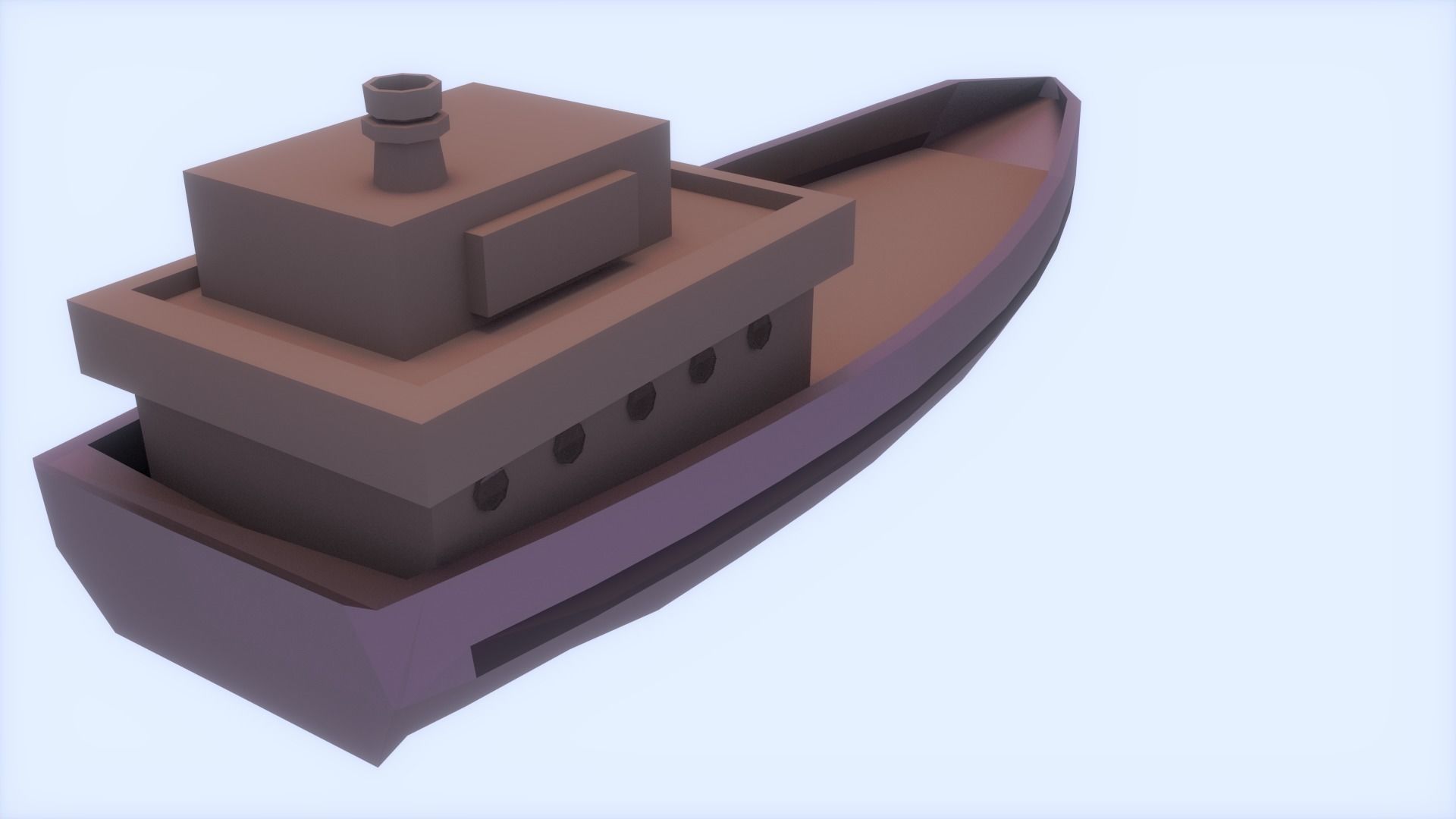 Low-Poly Ship boat Free low-poly 3D model_2