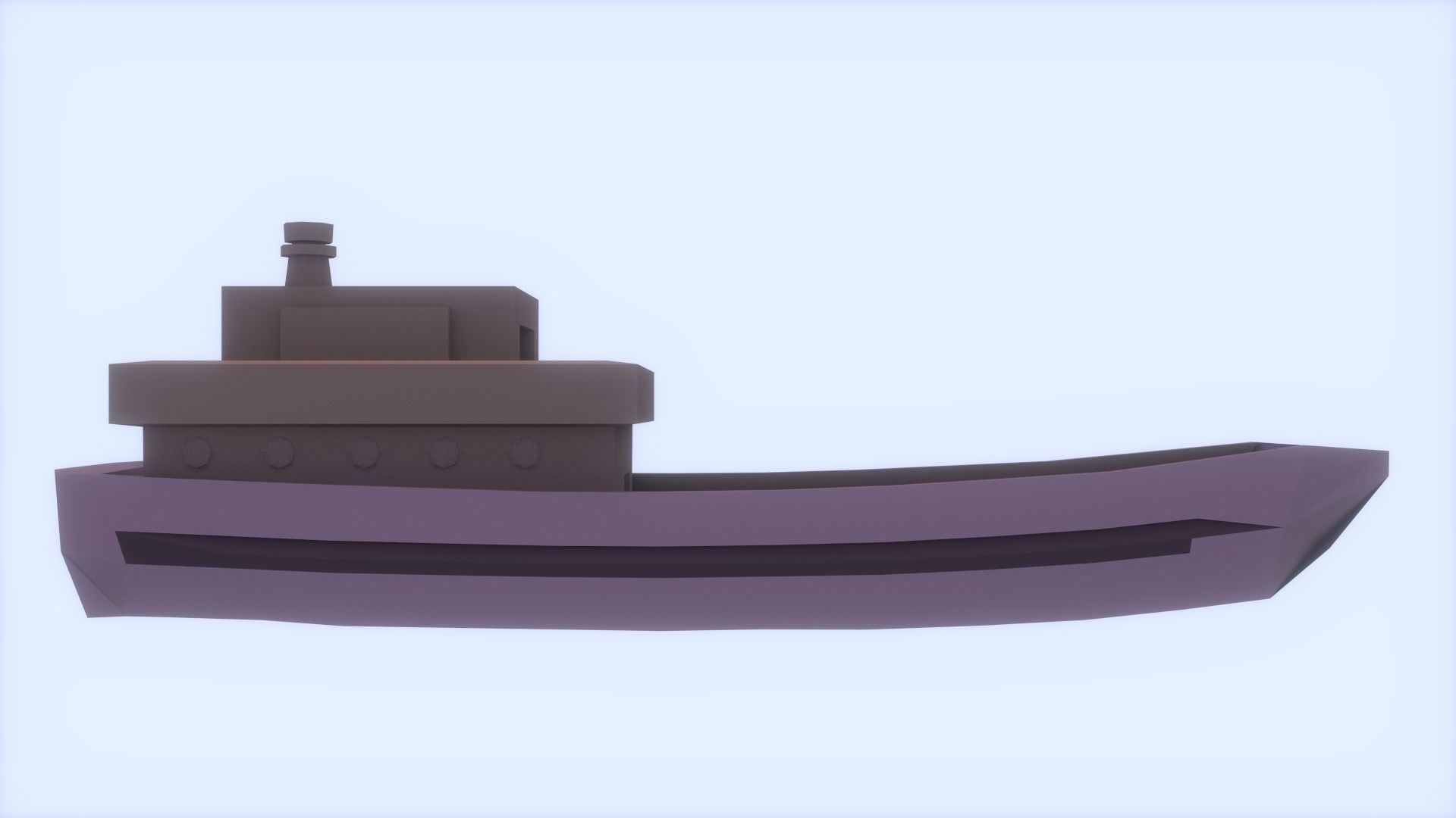 Low-Poly Ship boat Free low-poly 3D model_1