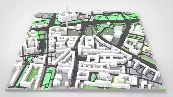 Cityscape Leipzig Centrum district Germany