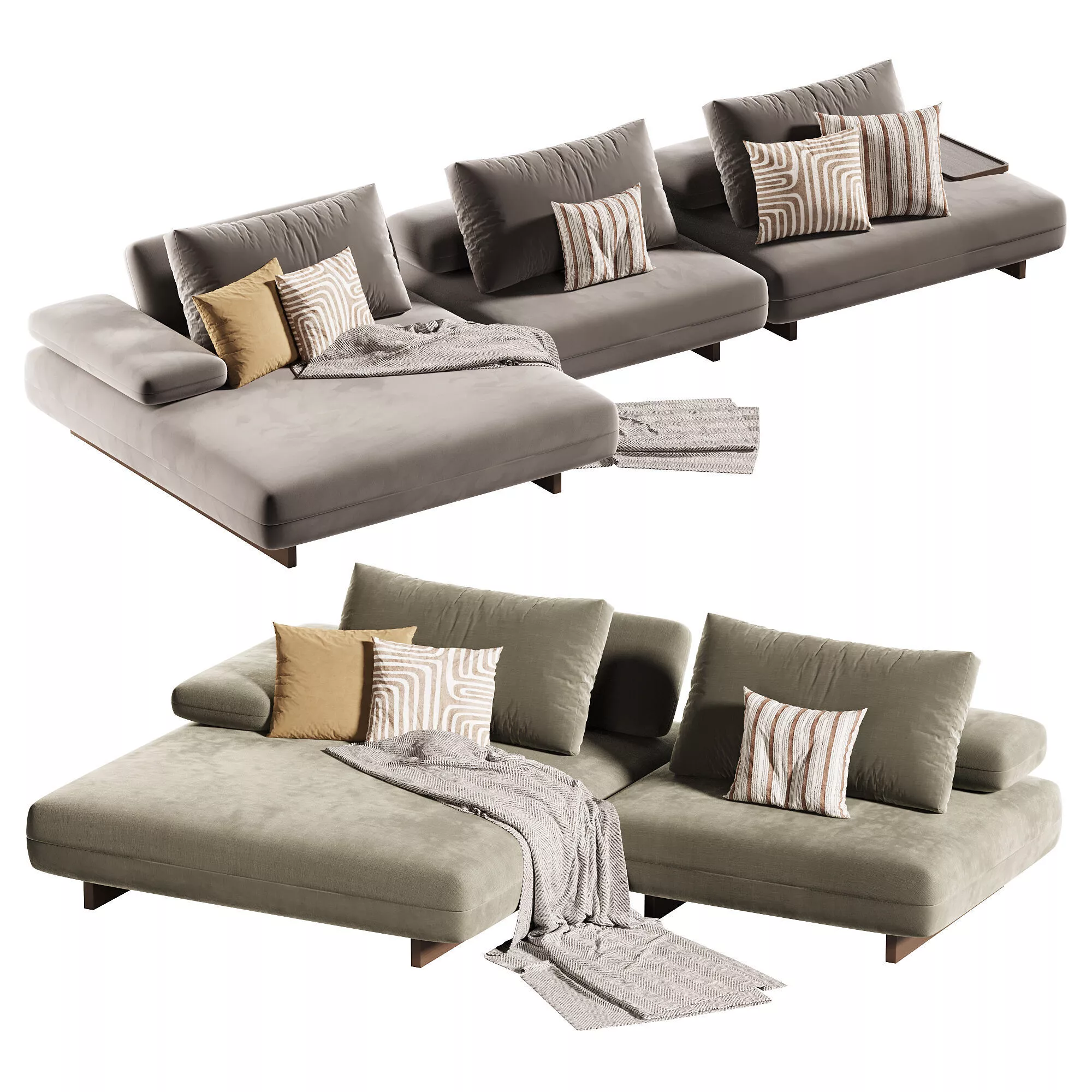 SOVRAMONTE By Marac Sofa Low-poly 3D model