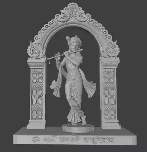 Divine Krishna with Prabhawali