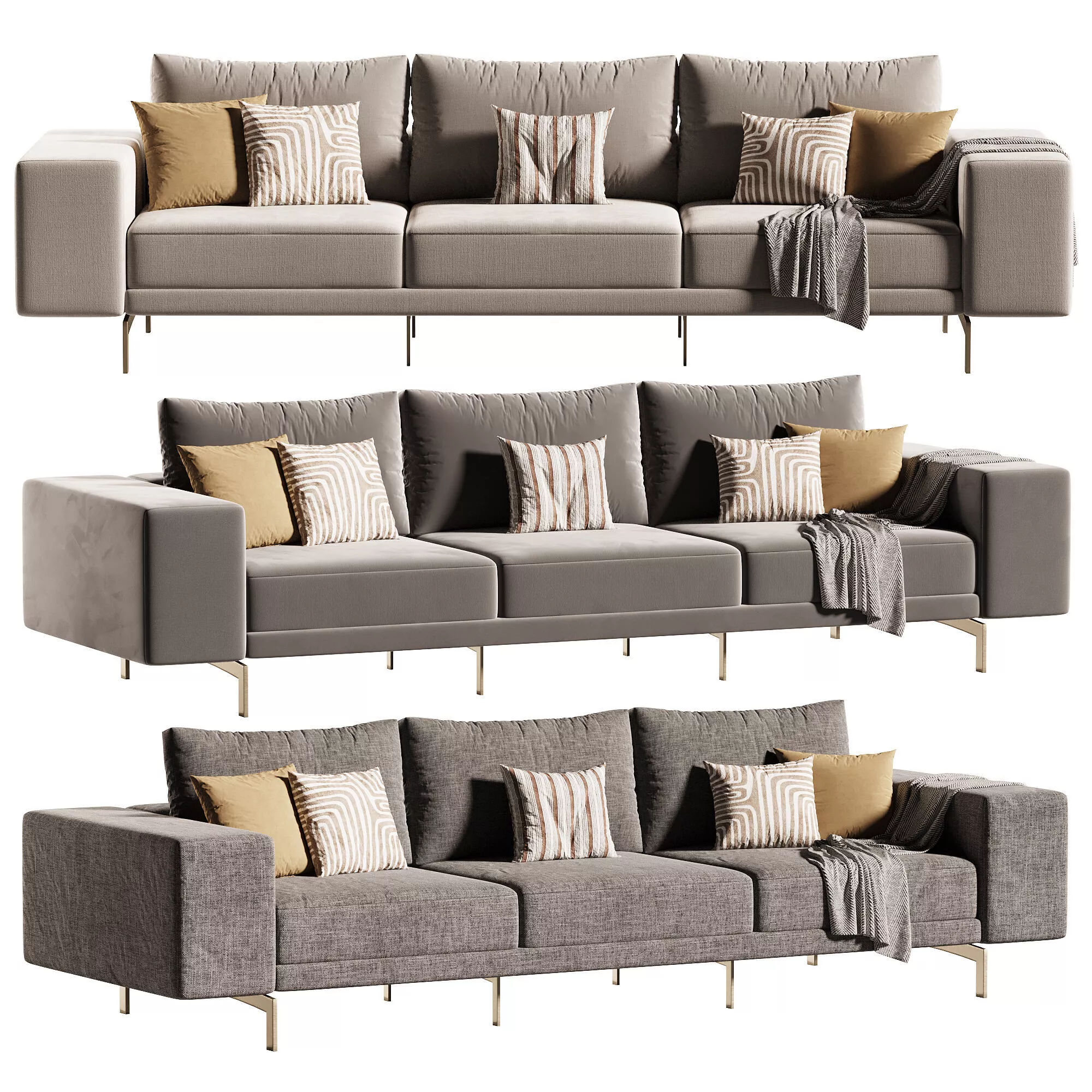 De Padova SOFA Low-poly 3D model