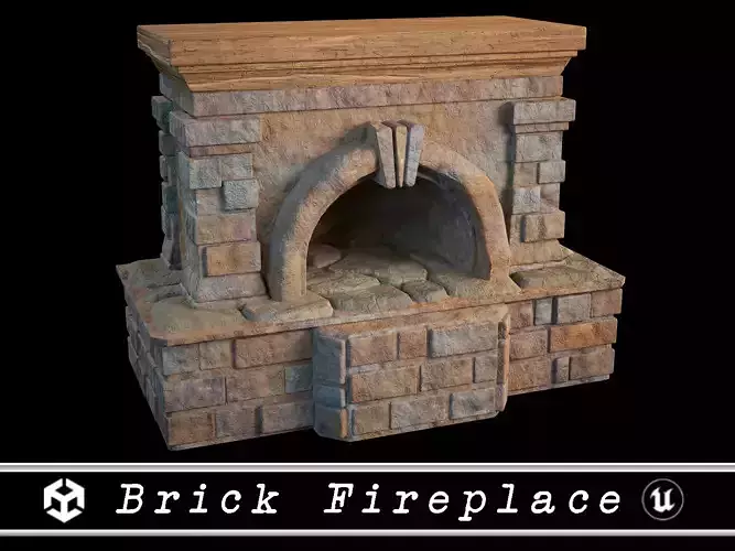 Brick Fireplace 