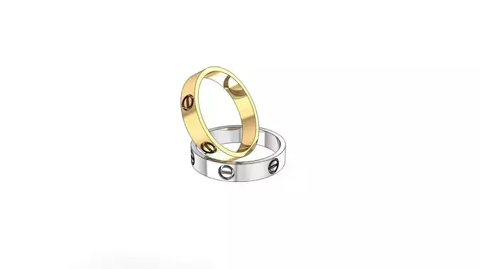 Ring stayl-love 3D print model