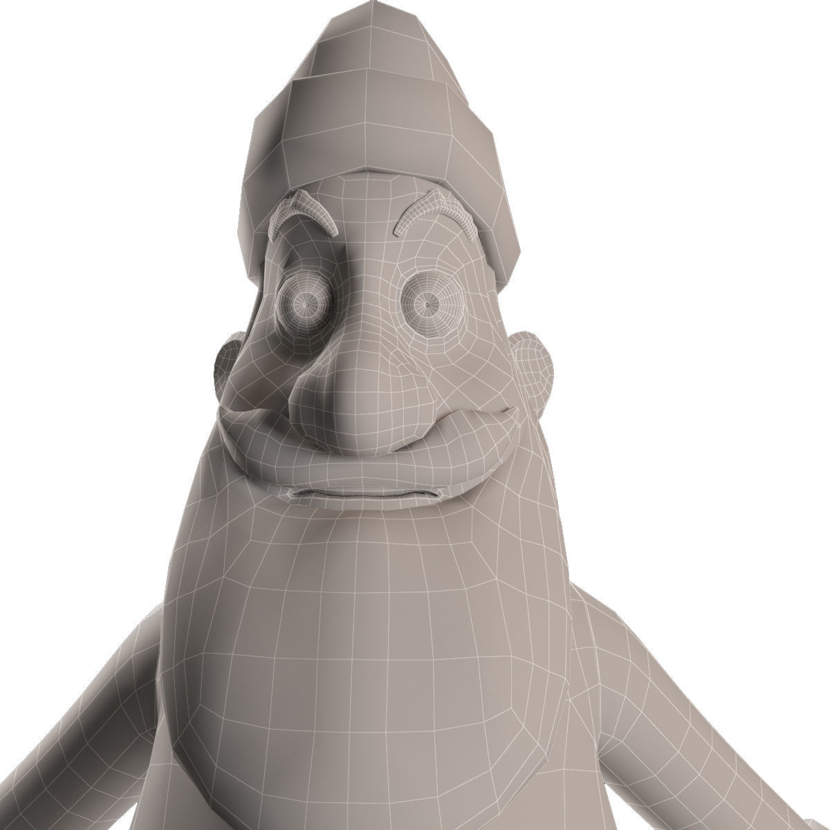 RIGGED Santa Claus Character Low-poly 3D model_39