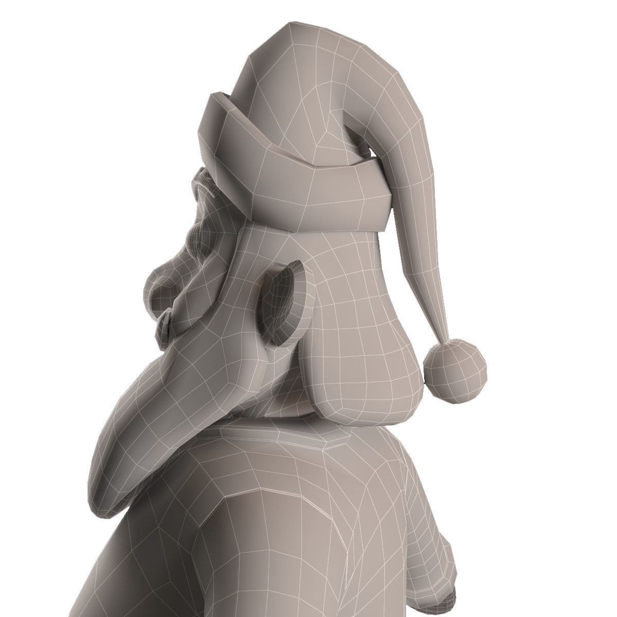 RIGGED Santa Claus Character Low-poly 3D model_43