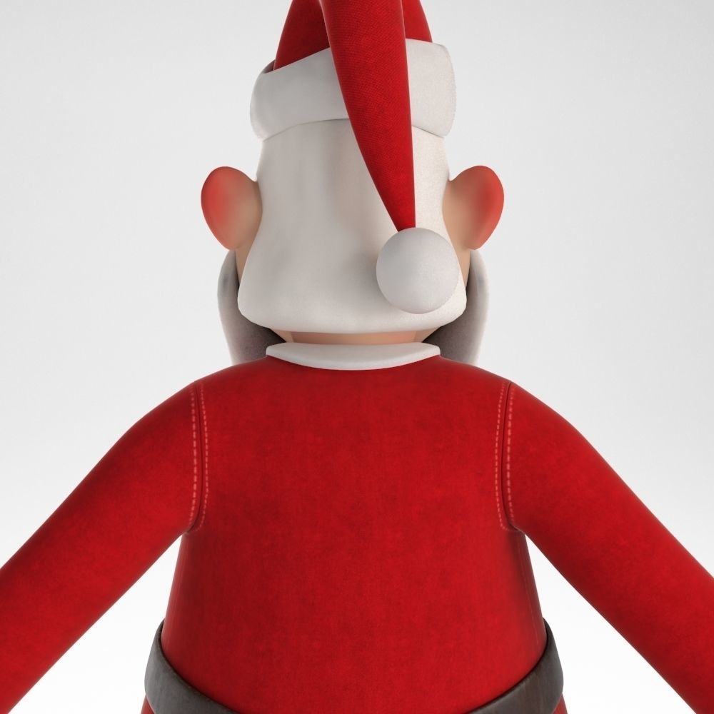 RIGGED Santa Claus Character Low-poly 3D model_29