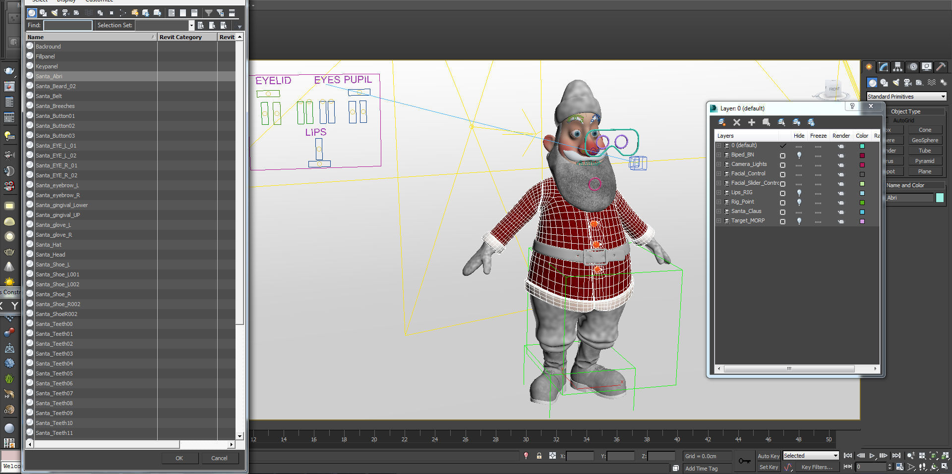 RIGGED Santa Claus Character Low-poly 3D model_37