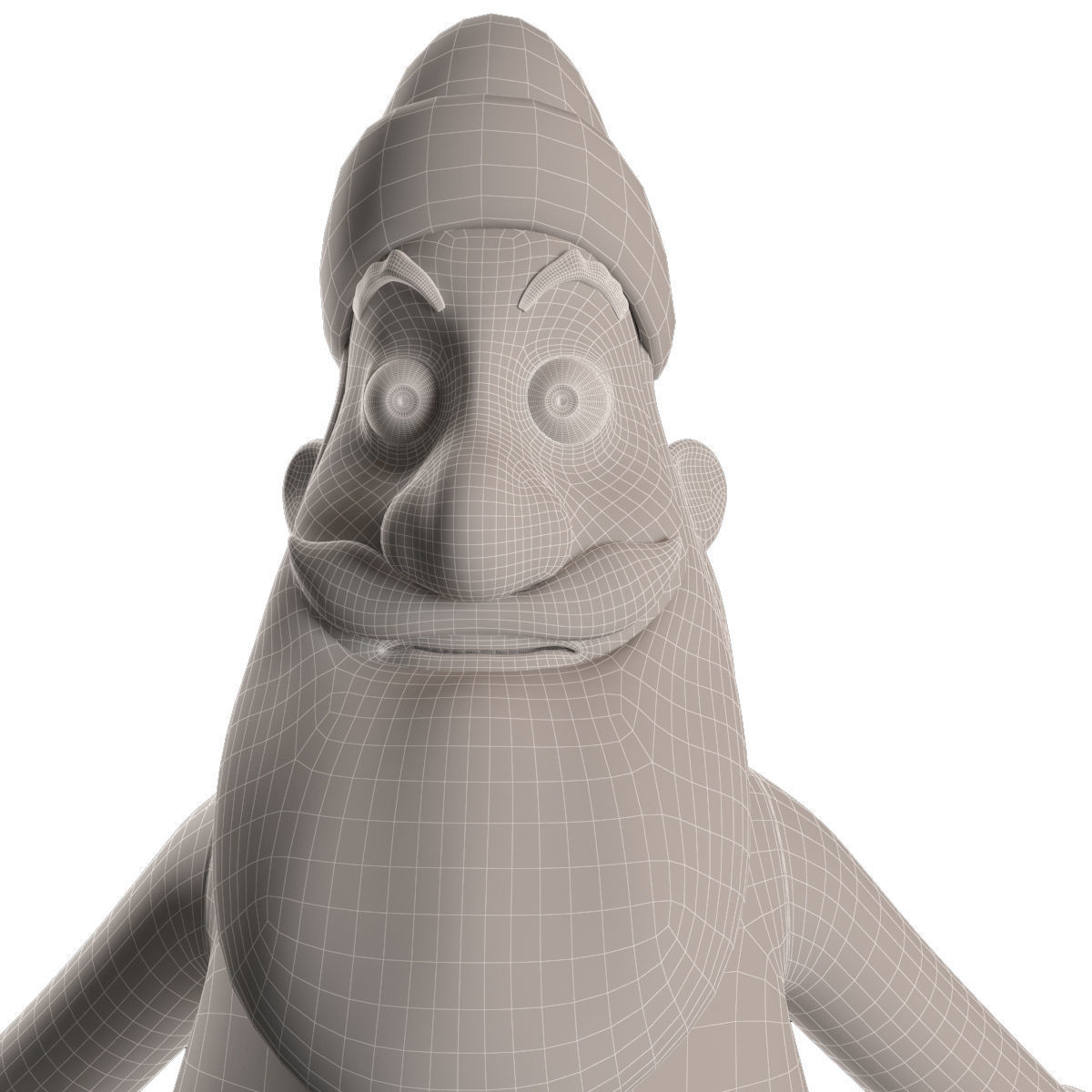 RIGGED Santa Claus Character Low-poly 3D model_41