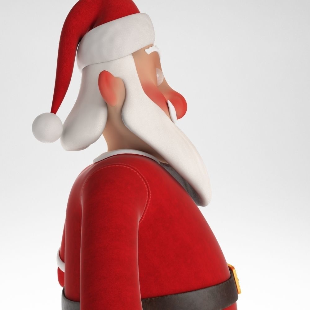 RIGGED Santa Claus Character Low-poly 3D model_31