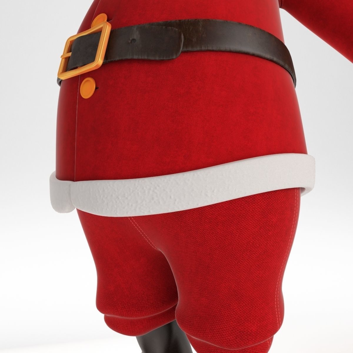 RIGGED Santa Claus Character Low-poly 3D model_13
