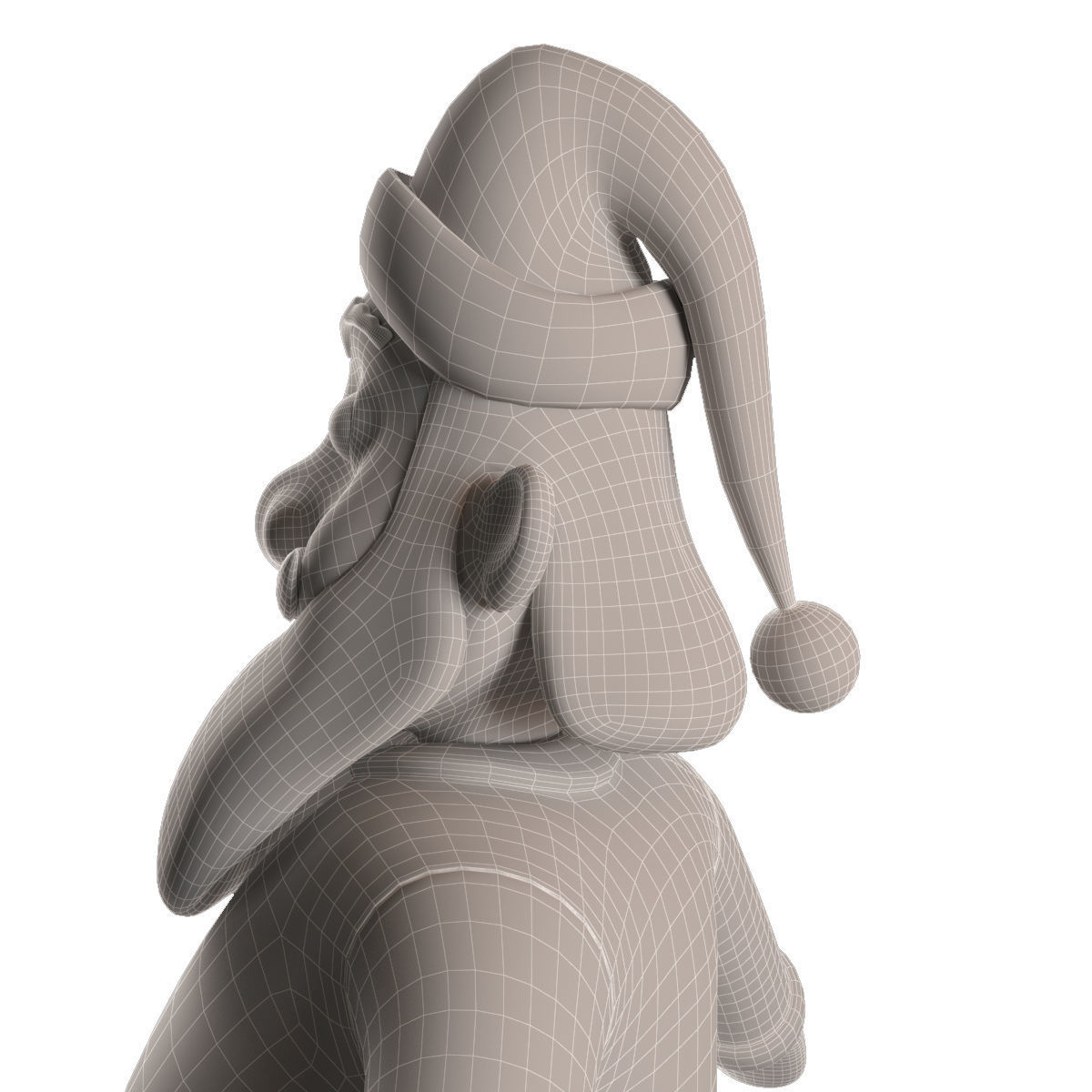 RIGGED Santa Claus Character Low-poly 3D model_46