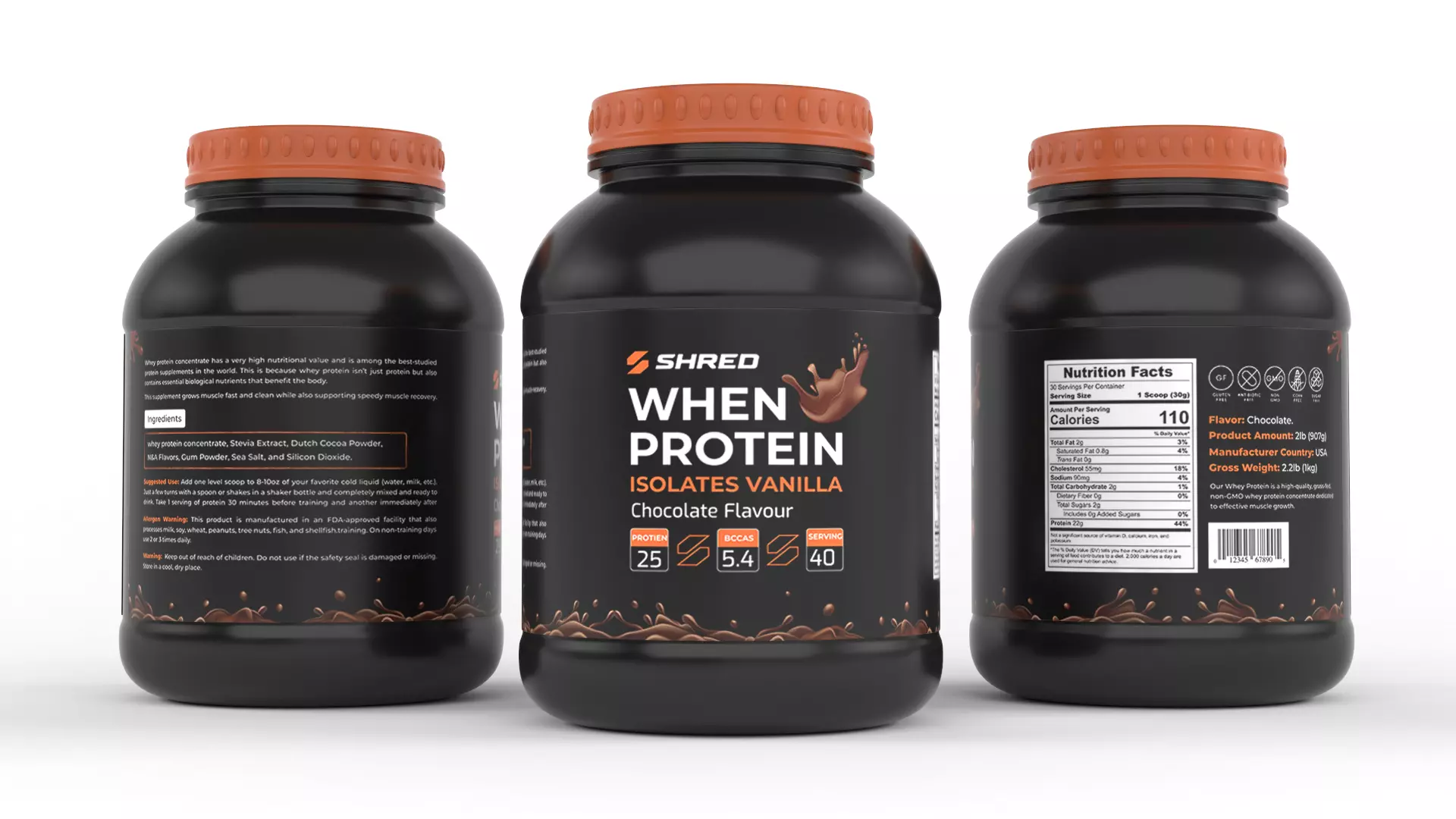Protein Powder 3D model