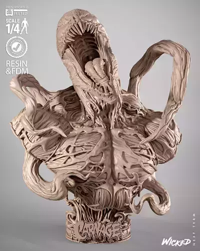 Wicked Marvel Carnage Portrait Bust
