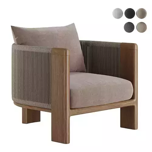 Palm Beach Teak Lounge Chair-Harbour