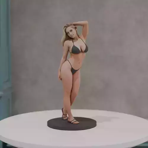 pinup woman in bikini