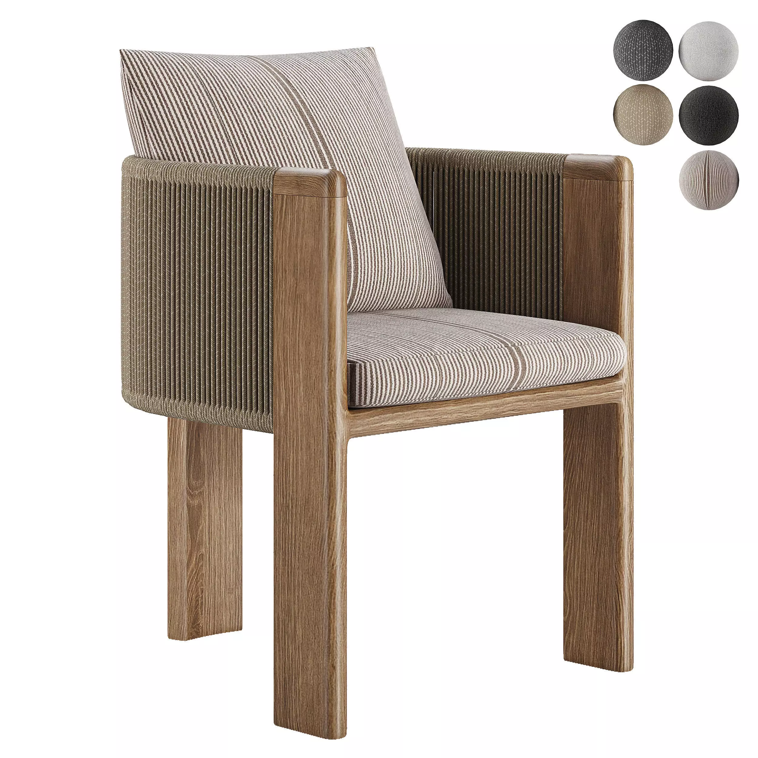 Palm Beach Dining Chair-Harbour 3D model
