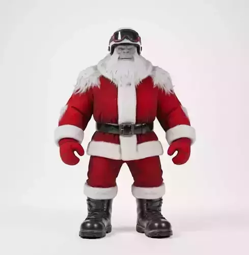 Santa Yeti Aviator 3D Model