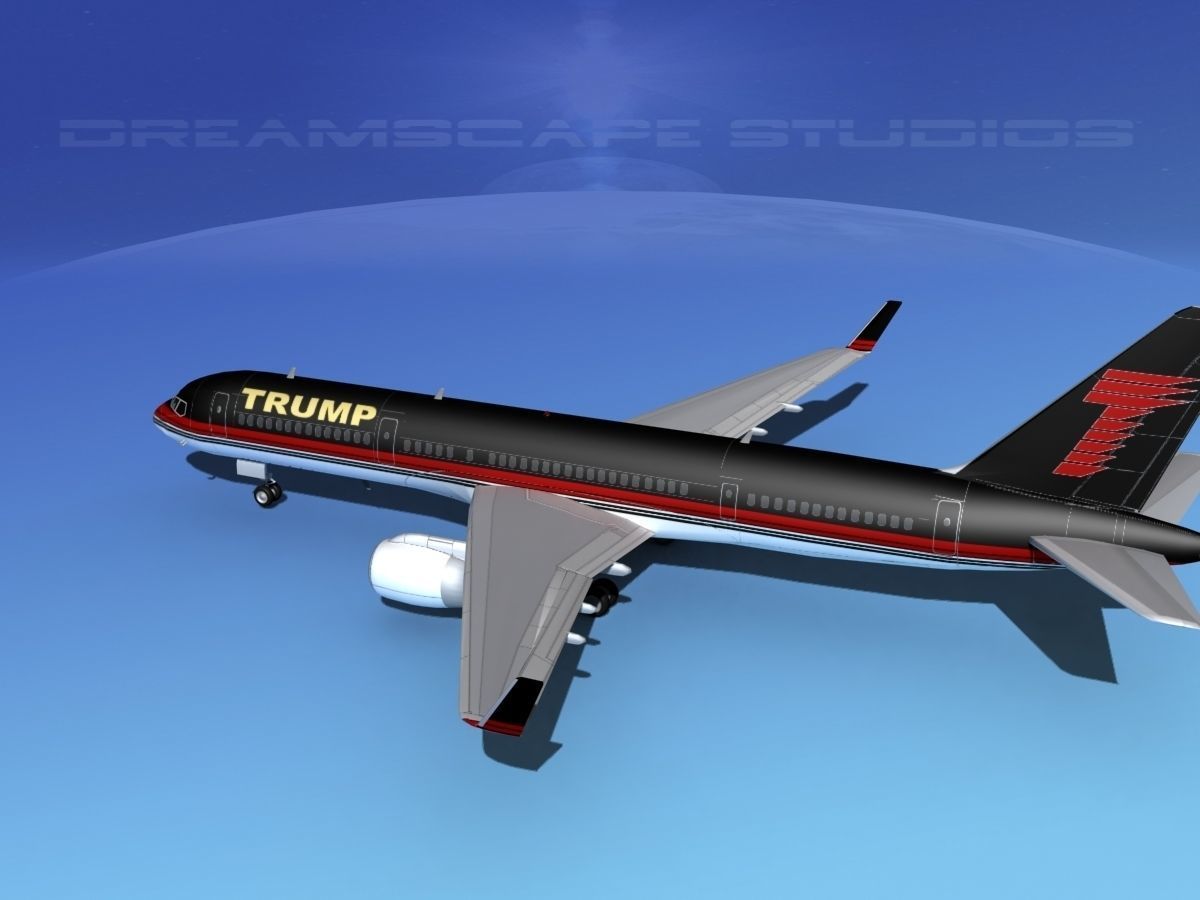 Boeing 757-200 Trump 3D model_8
