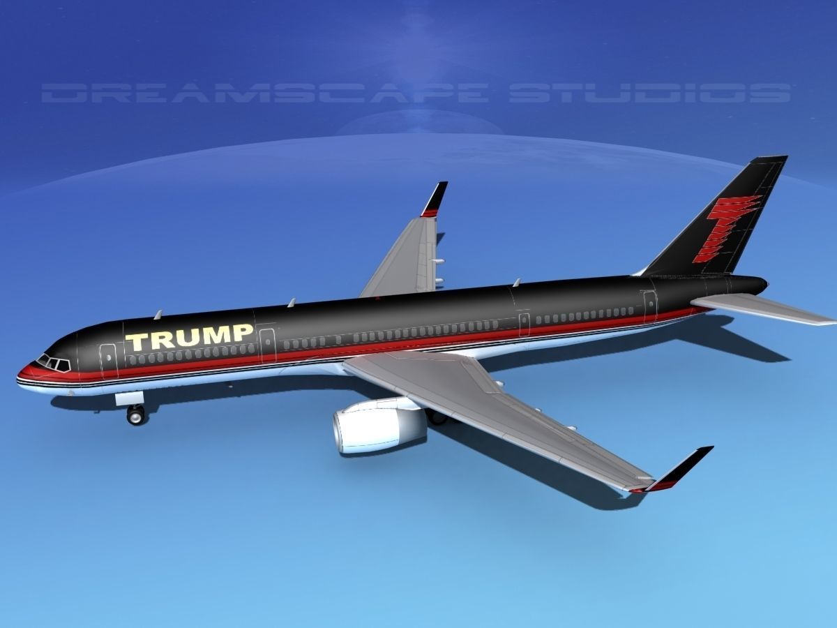 Boeing 757-200 Trump 3D model_9
