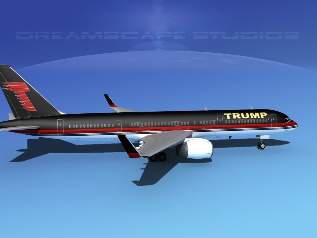 Boeing 757-200 Trump 3D model_4