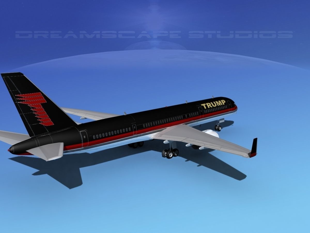 Boeing 757-200 Trump 3D model_5