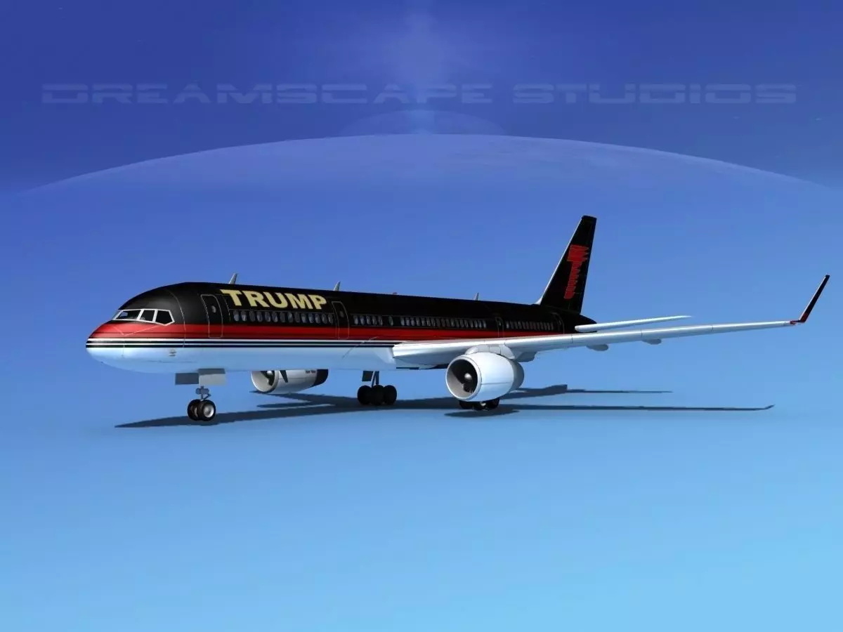 Boeing 757-200 Trump 3D model_0