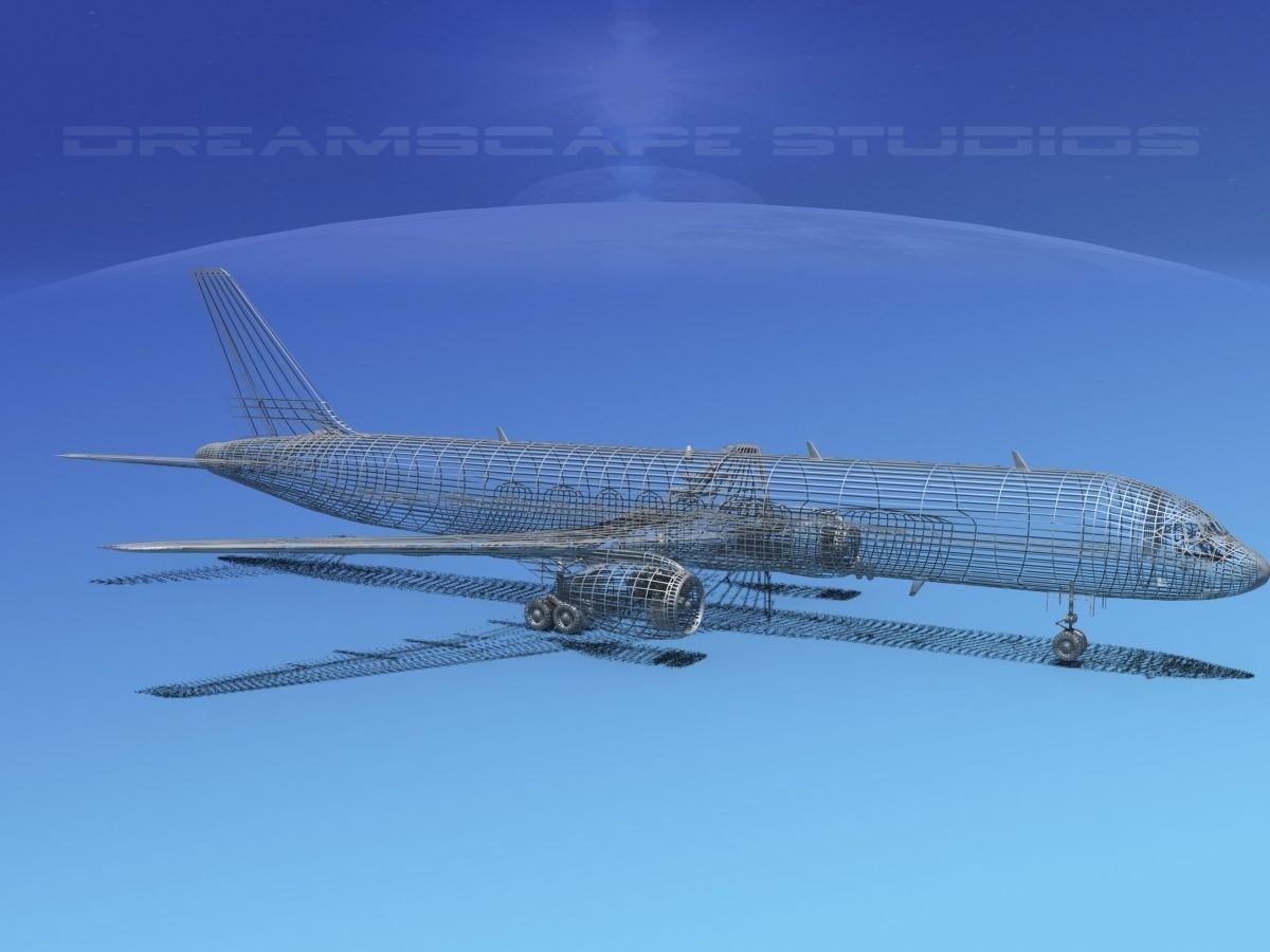 Boeing 757-200 Trump 3D model_12