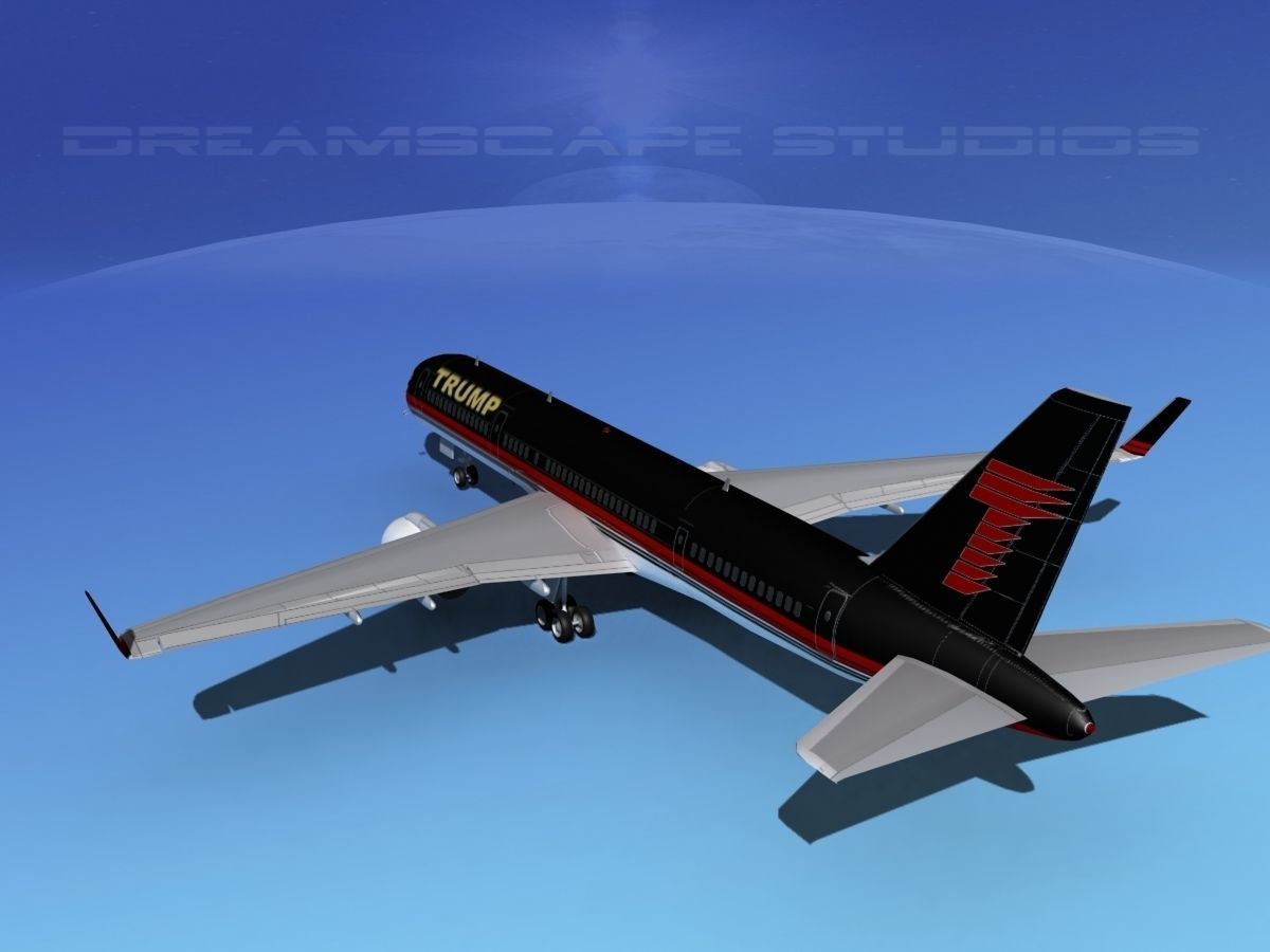 Boeing 757-200 Trump 3D model_7