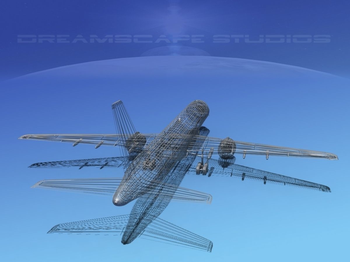 Boeing 757-200 Trump 3D model_13