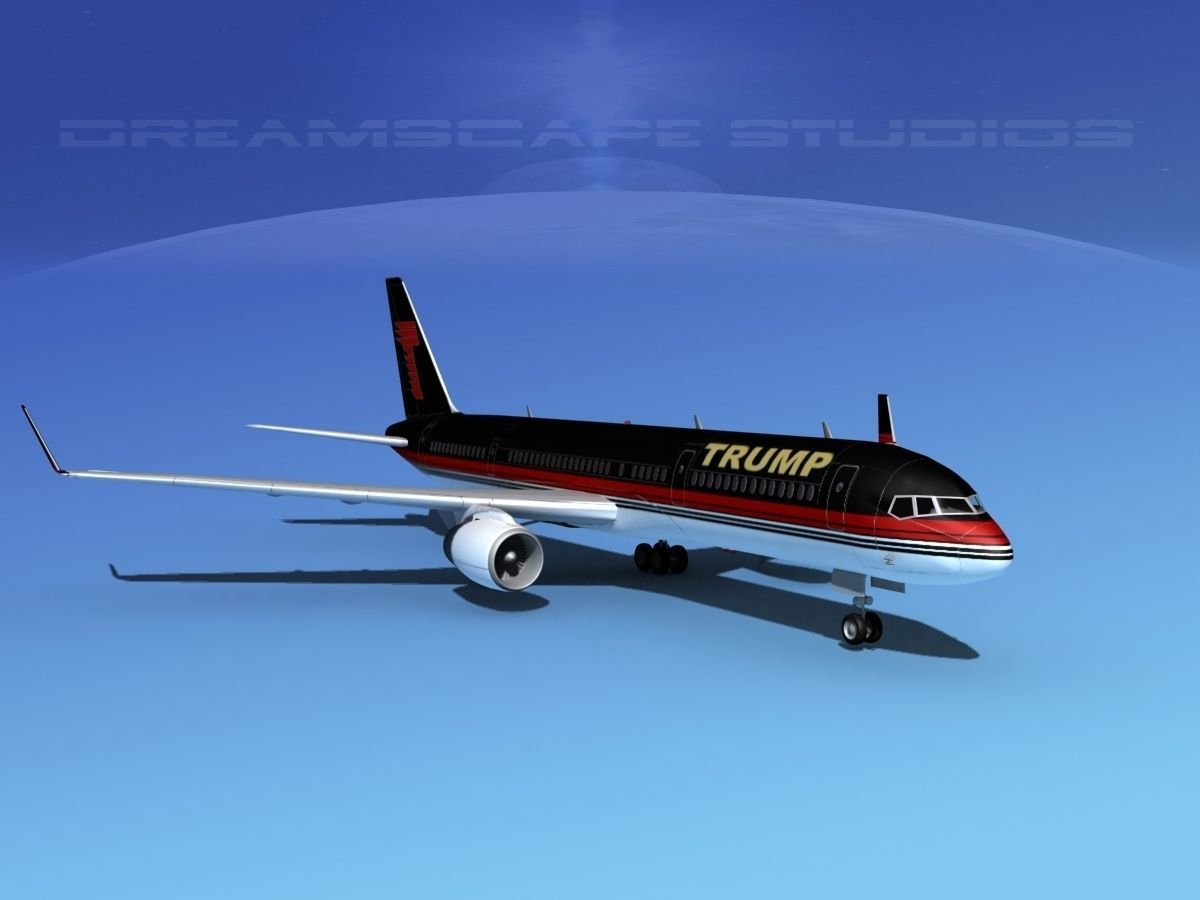 Boeing 757-200 Trump 3D model_2