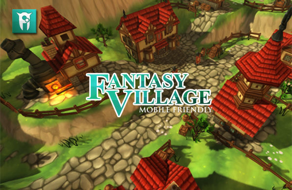 Fantasy Village Low-poly 3D model