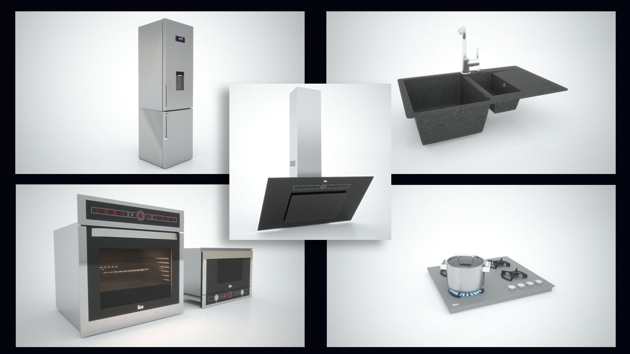 Kitchen Equipment 3D model_3