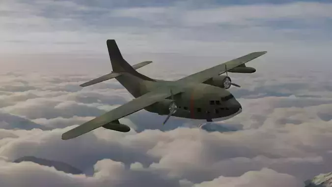 American Air Force Airlifter Fairchild C-123 Provider