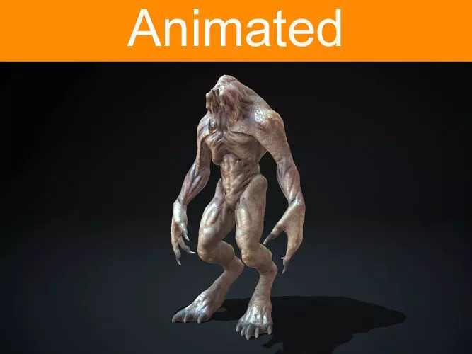 Creature Devourer Low-poly 3D model_0