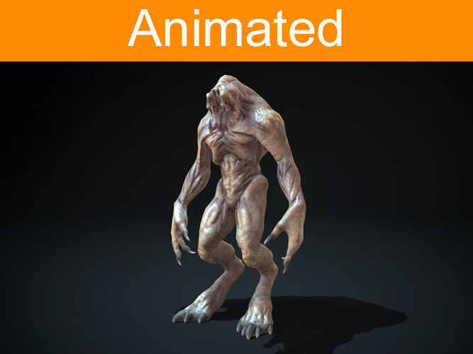 Creature Devourer Low-poly 3D model