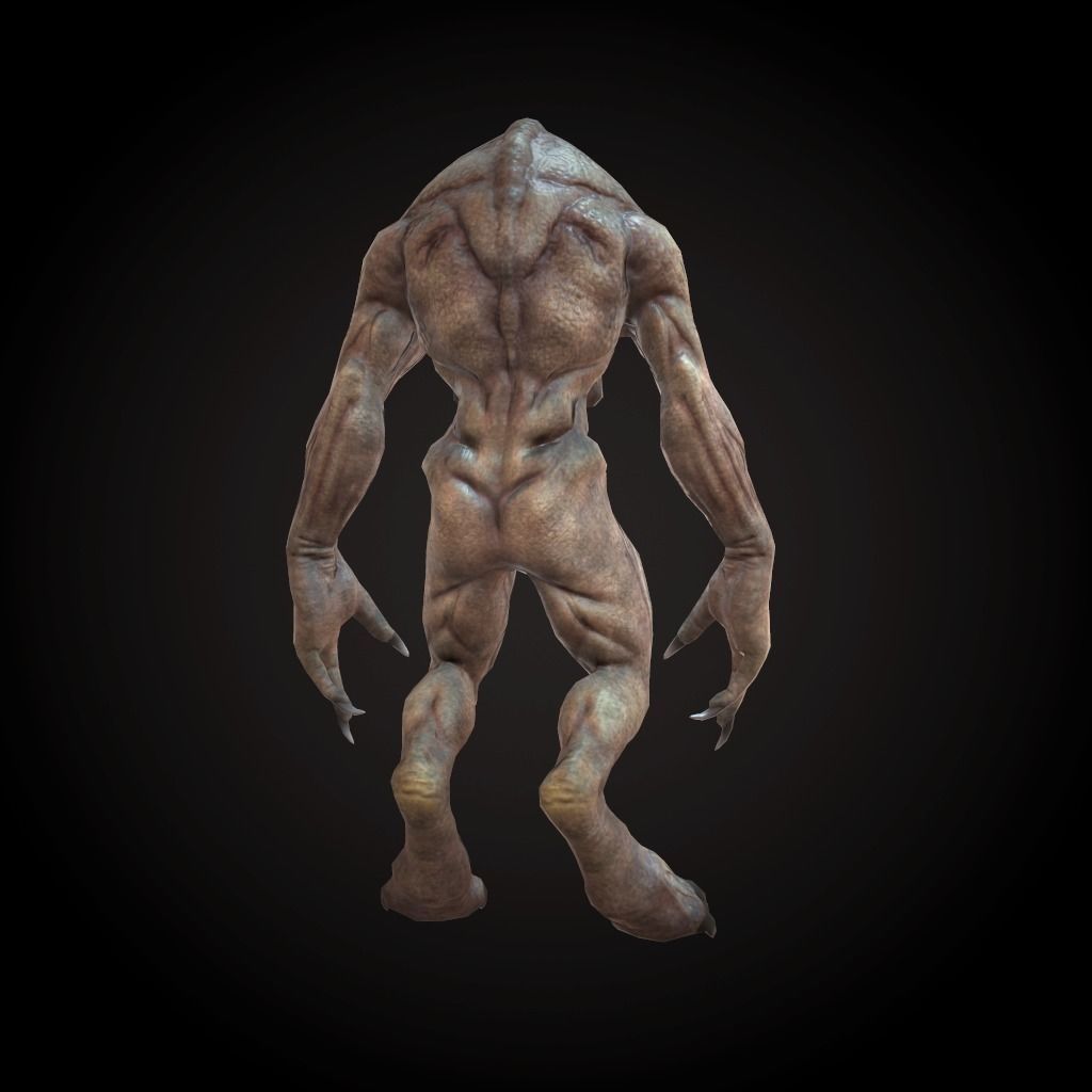 Creature Devourer Low-poly 3D model_4