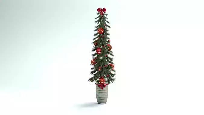 Christmas Tree - Thin and Long 3D Model
