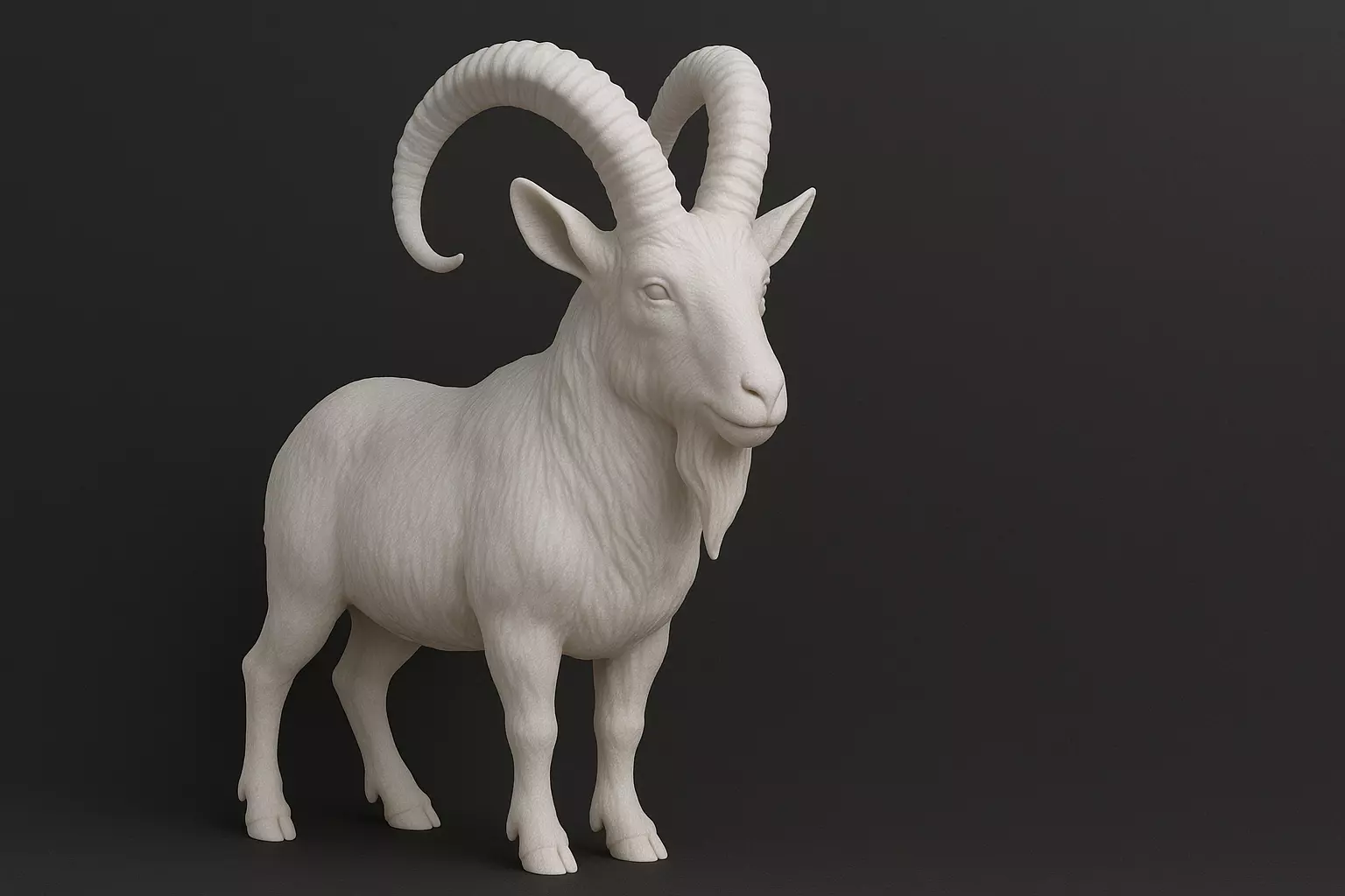 Ibex Figurine 3D print model