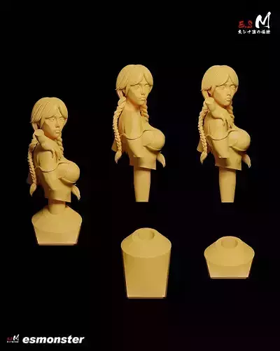 Wednesday   Bust By E S Monster 